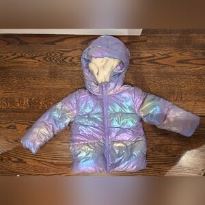 GAP Iridescent Purple Jacket with Cozy Lining